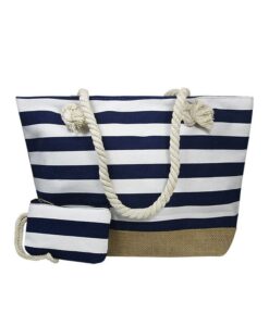 Torba plażowa marynarska płócienna shopper bag